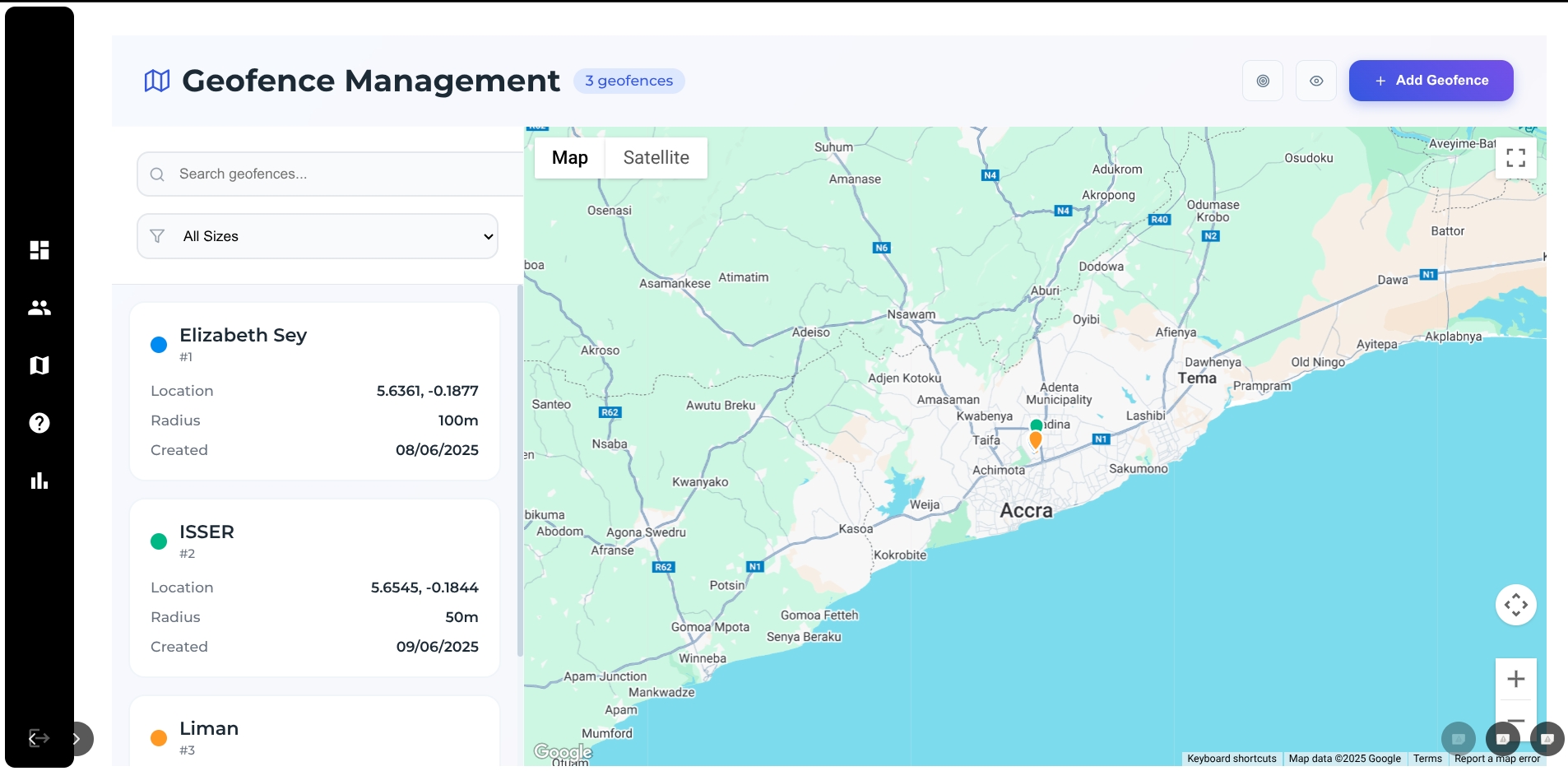Geofencing Attendance System
