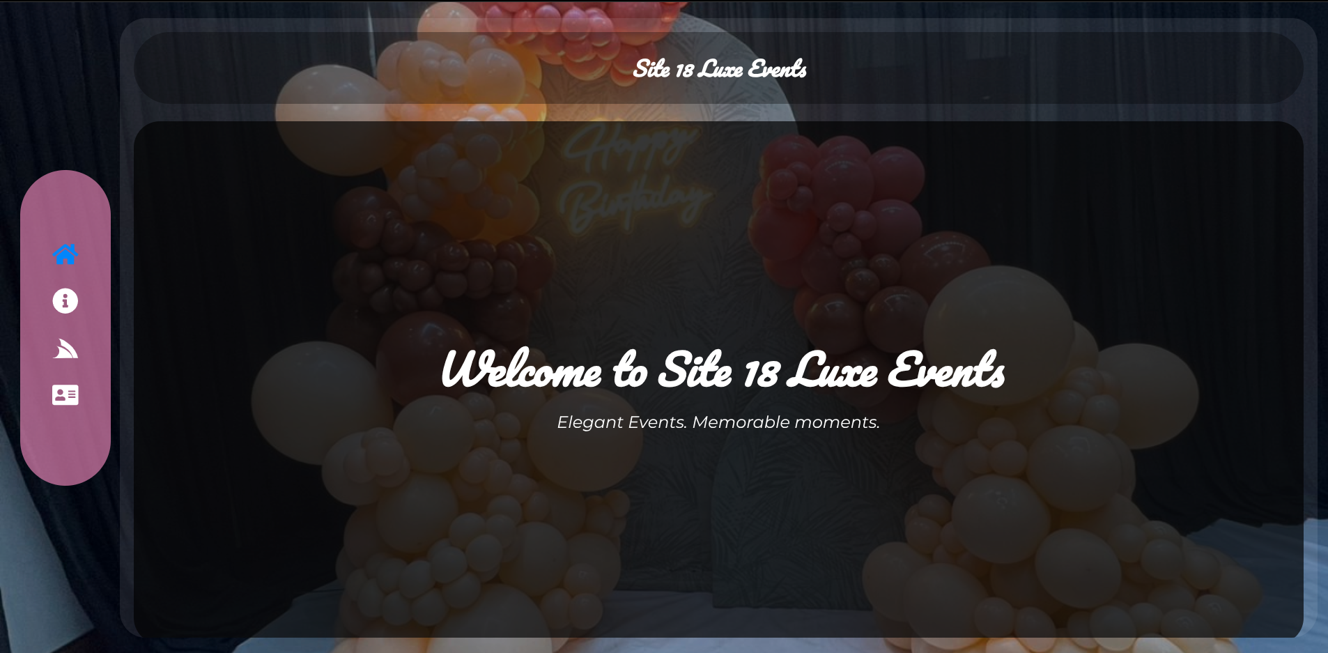 Site 18 Luxe Events